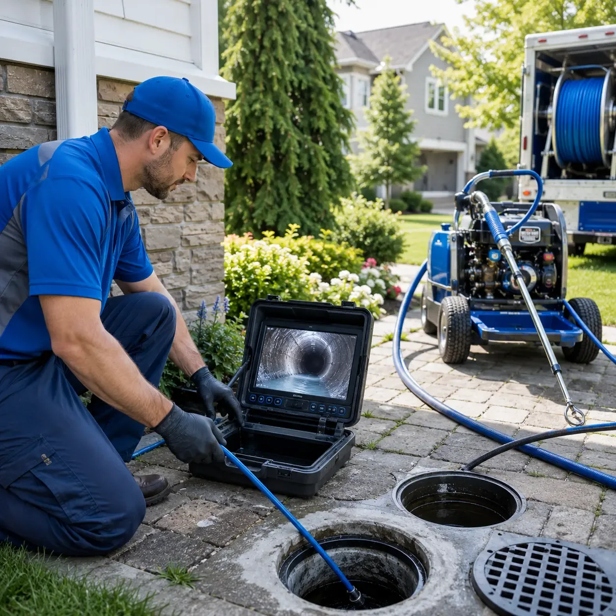 Outdoor drain cleaning professionals serving Del Valle, TX
